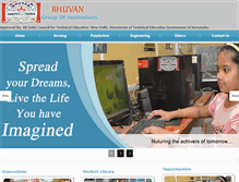 Tablet Screenshot of bhuvaninstitutions.com